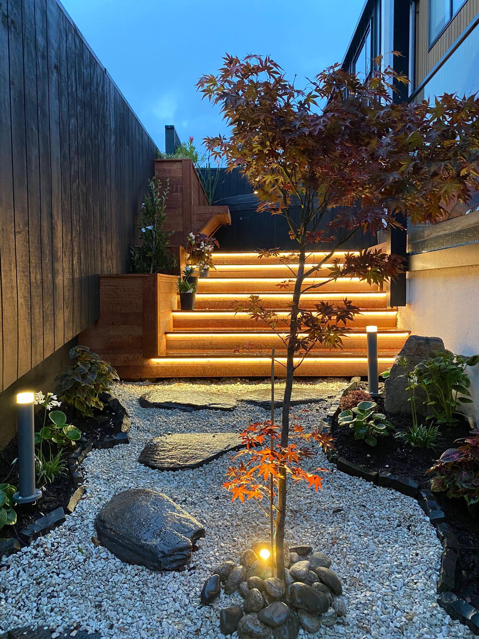 Finished outdoor living space