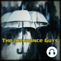 Cover art for The Insurance Guys podcast: a white umbrella against a dark painted background