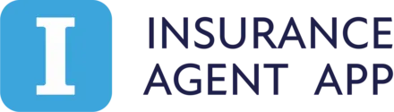 Insurance Agent App logo with a white letter I inside a blue rounded square.