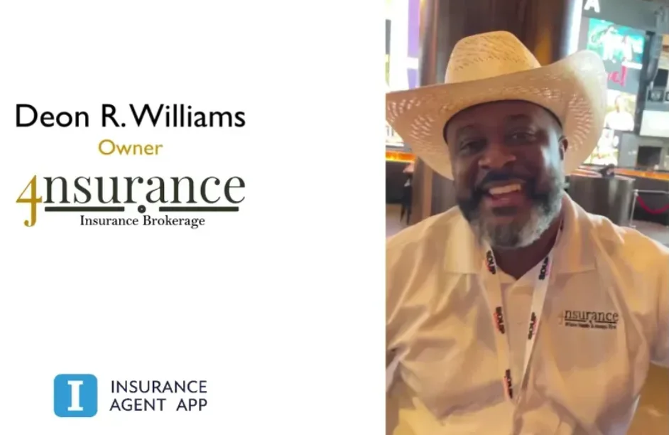 Insurance Agent App testimonial by Deon R. Williams, Owner, 4nsurance Insurance Brokerage. The IA App and EZLynx integration changes the game!