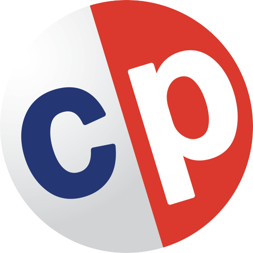 logo of Colorado Politics showing a "c" in navy on a light background and then a "p" on red background