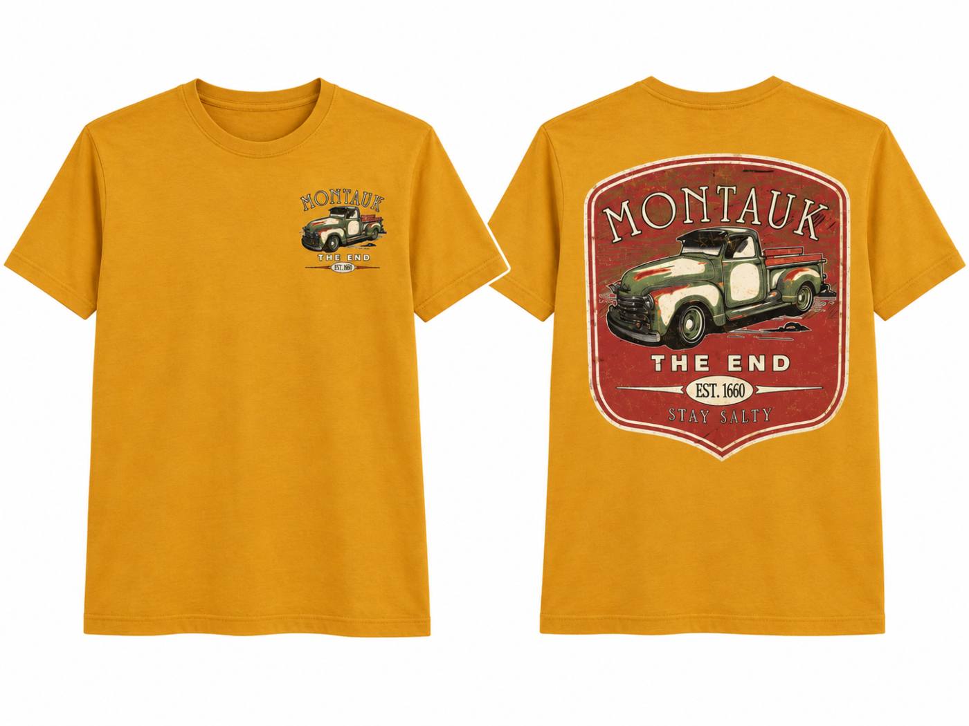 Montauk Stay Salty Vintage Truck Tee