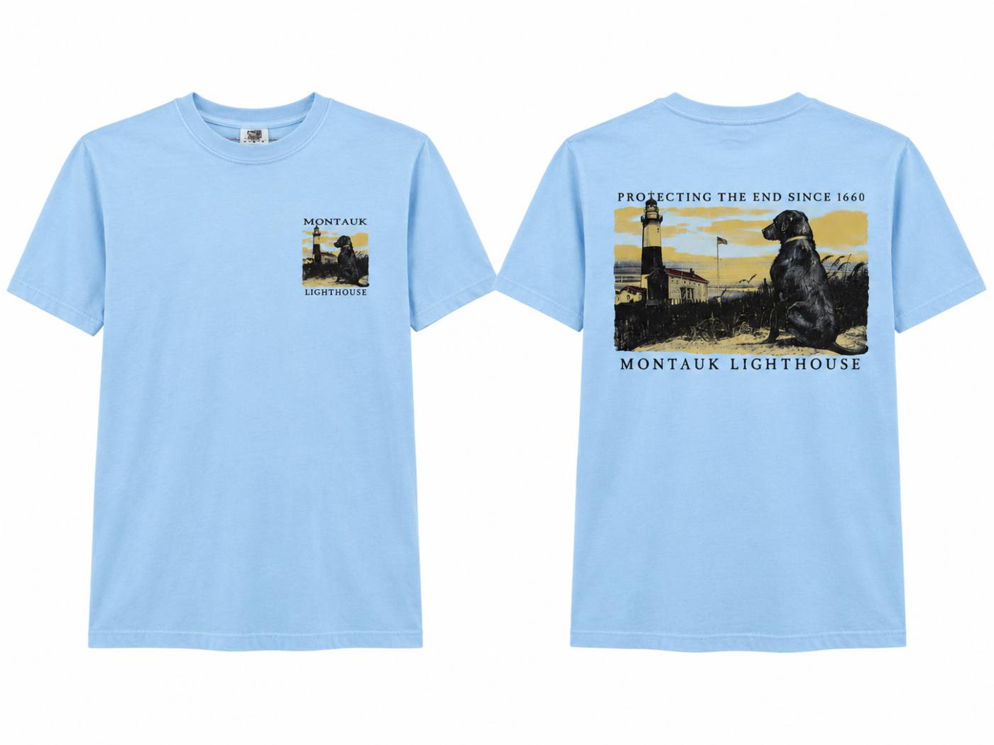 Montauk Lighthouse Guardian Dog Tee