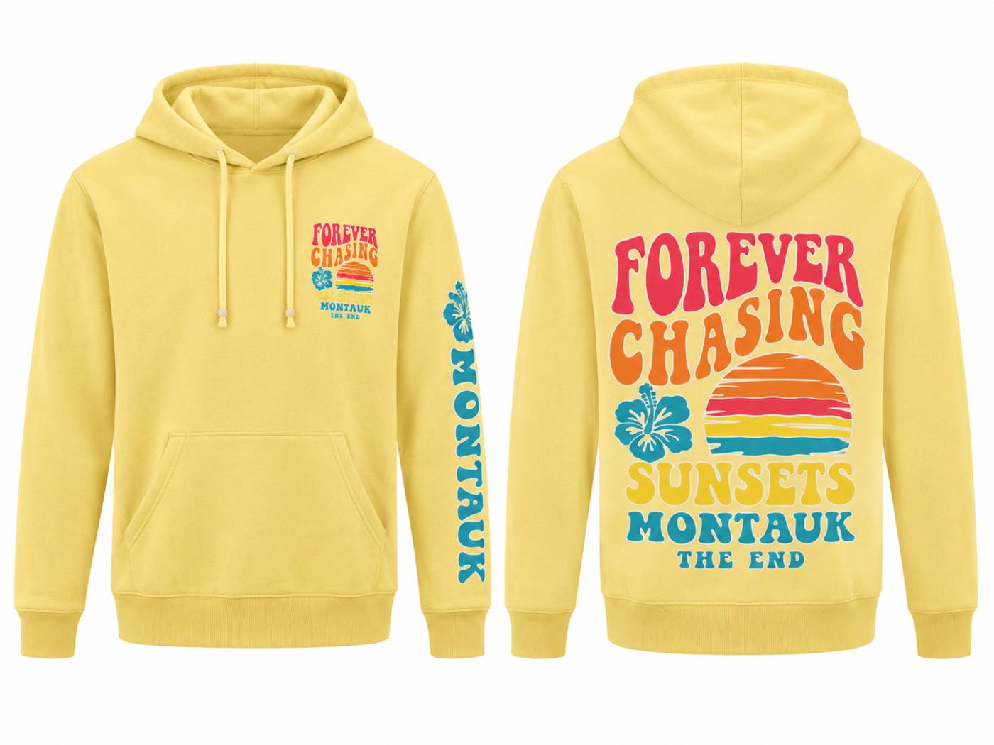 Montauk Forever Chasing Sunsets Hoodie