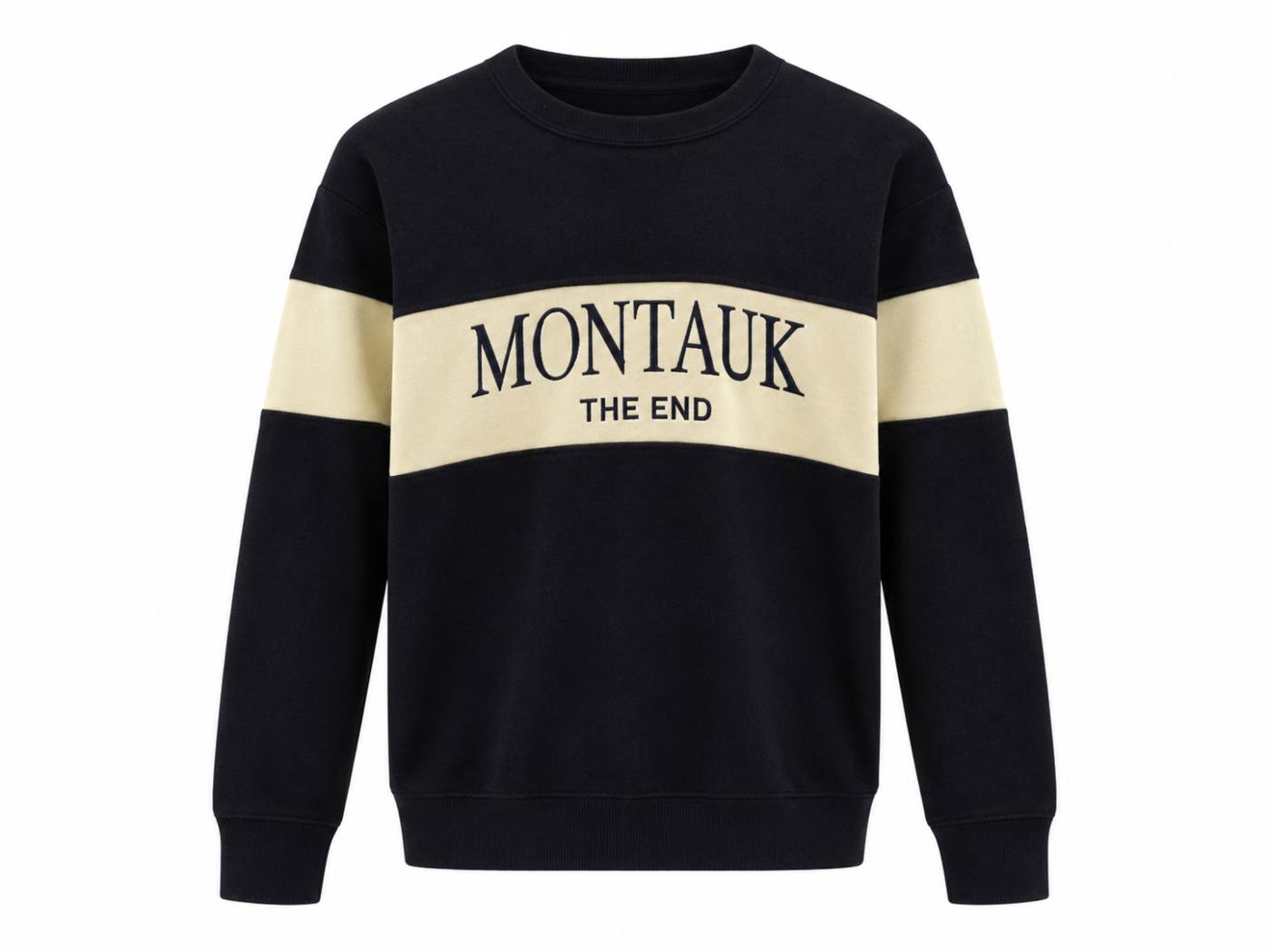 Montauk The End Colorblock Crewneck