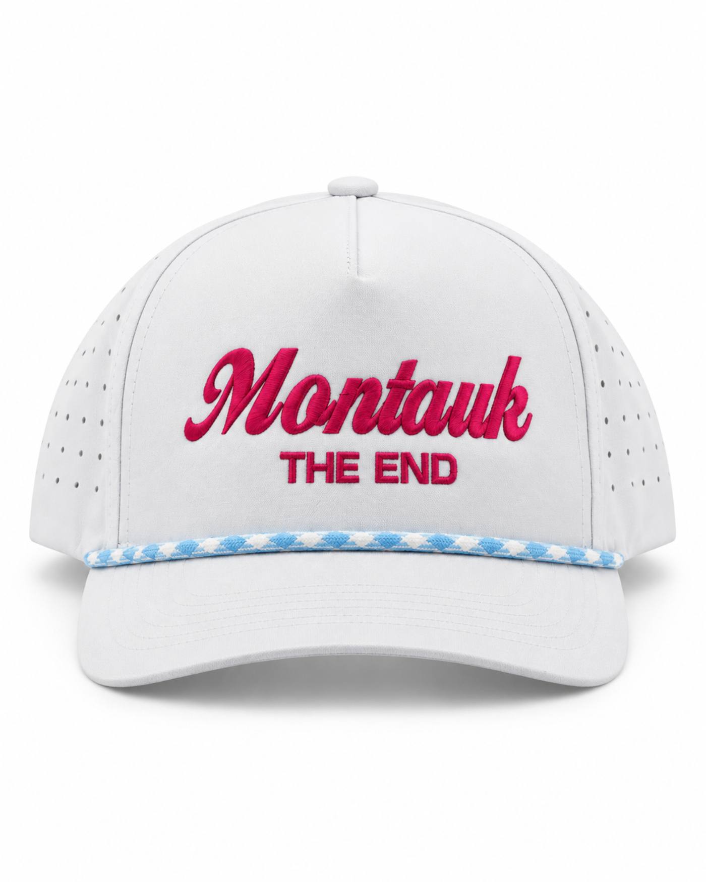 Montauk Pink Script Performance Cap