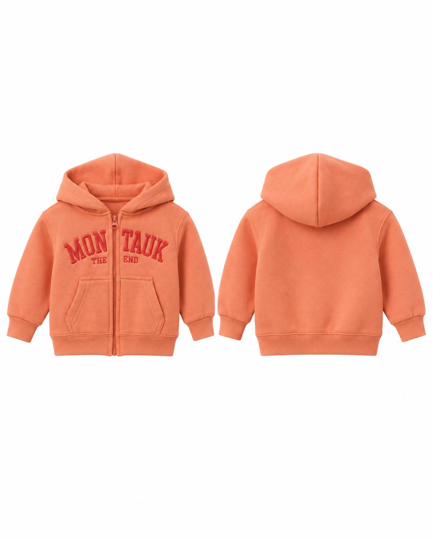 Kids Montauk Coral Zip Hoodie
