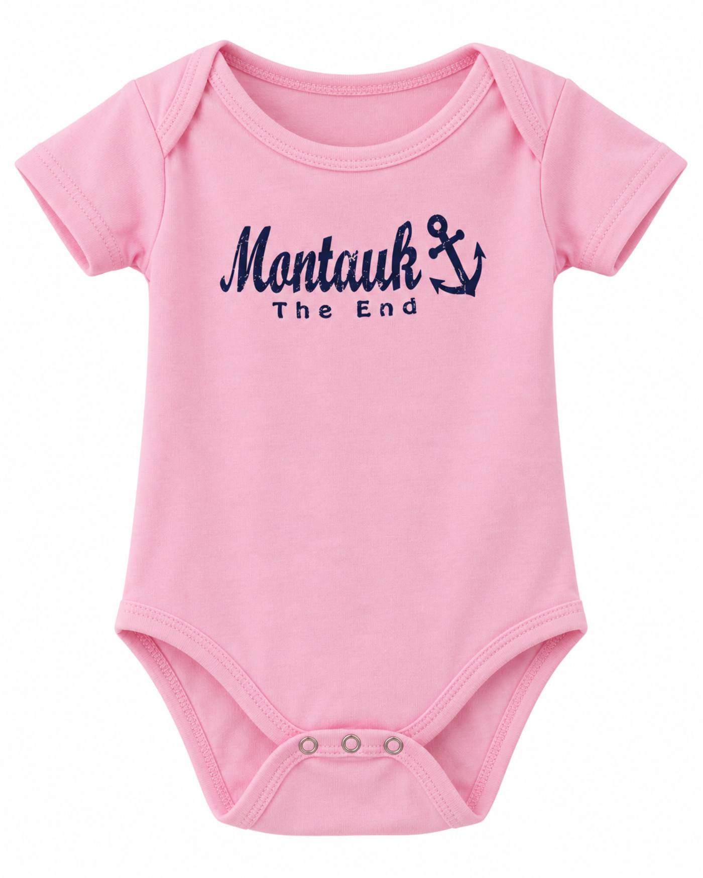 Baby Montauk Anchor Bodysuit - Pink