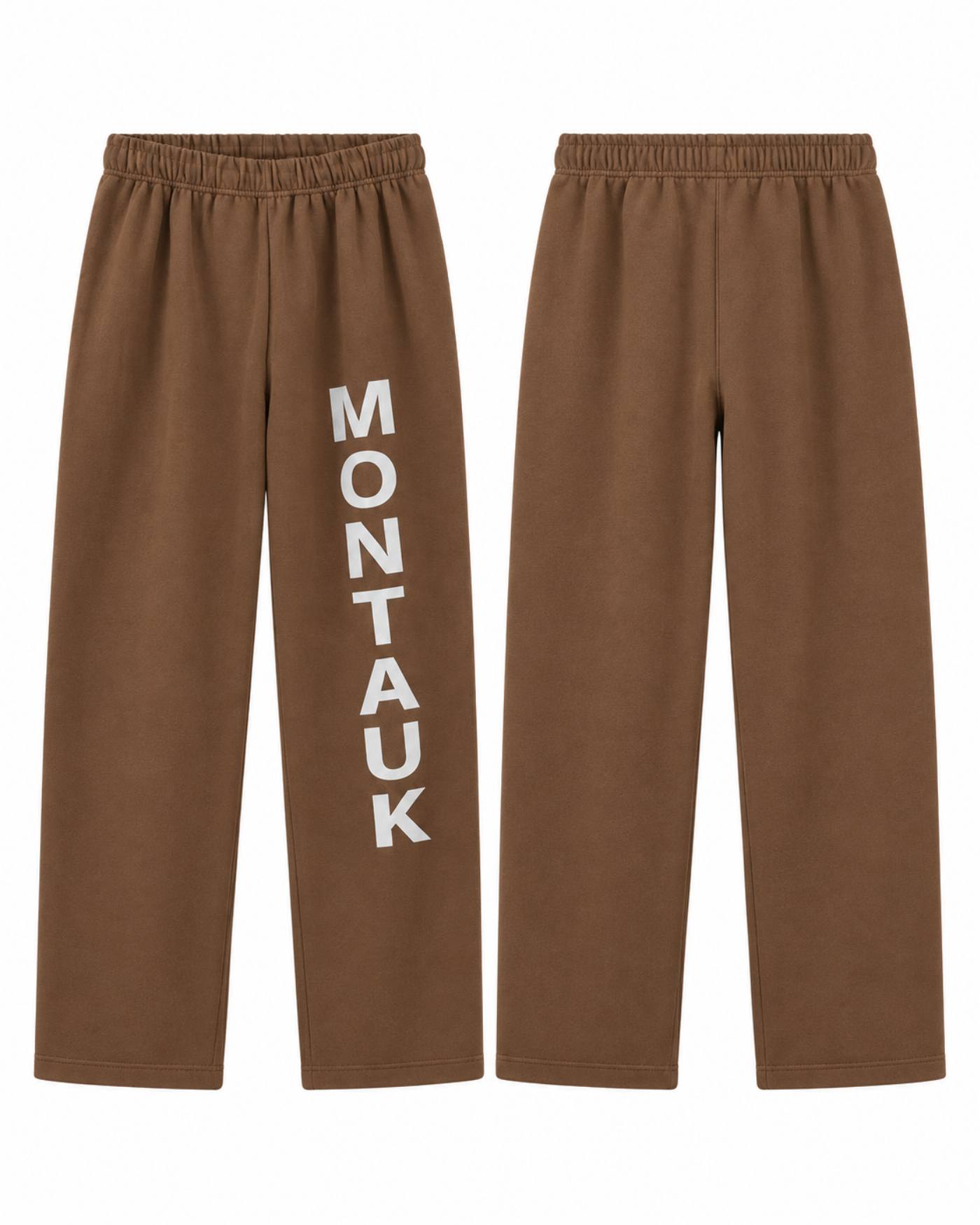 Montauk Vertical Logo Lounge Pants - Brown