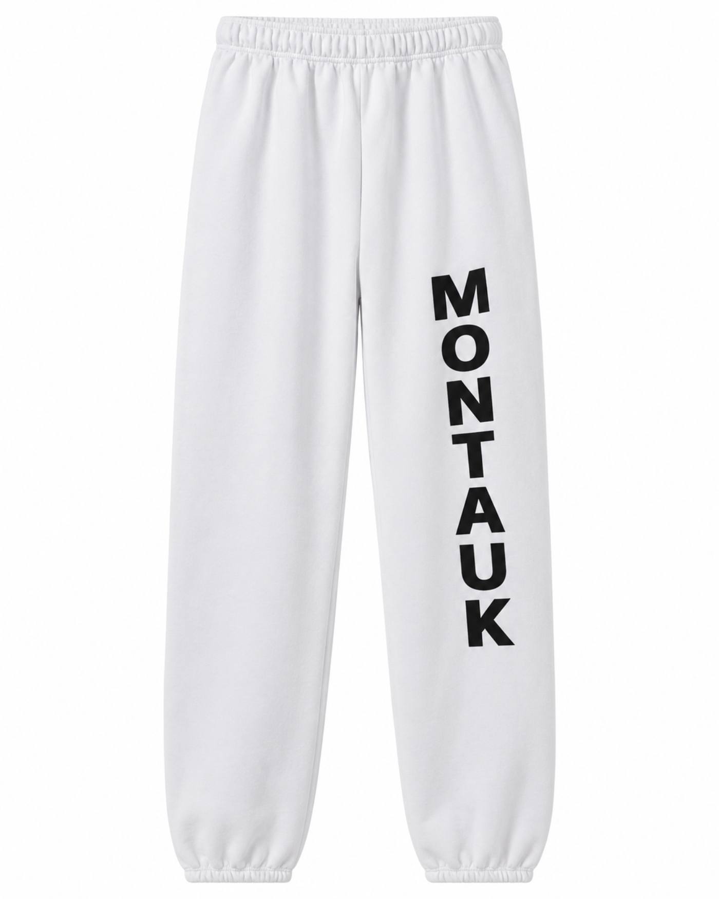Montauk Vertical Logo Joggers - White