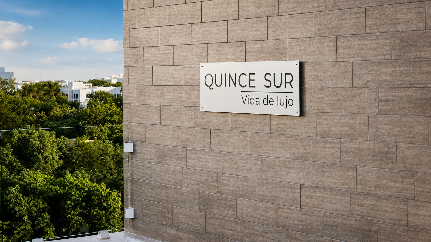 Roof terrace with BBQ at Quince Sur condo for sale in Playa Del Carmen near the beach