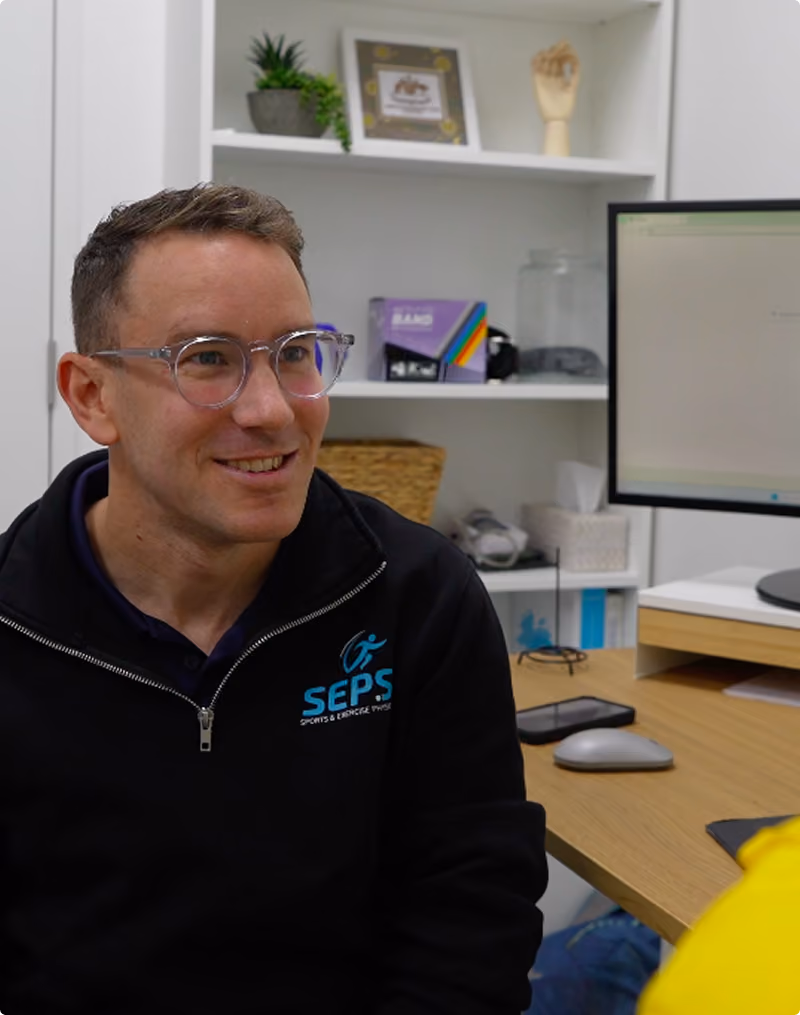 chris smiling and onboarding client
