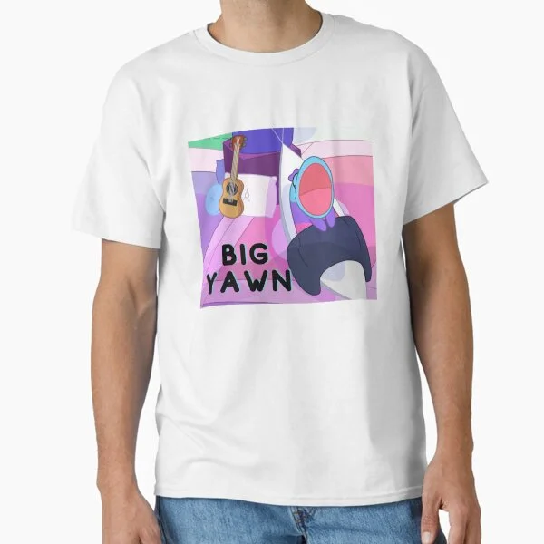 White t-shirt with sock monster design on it