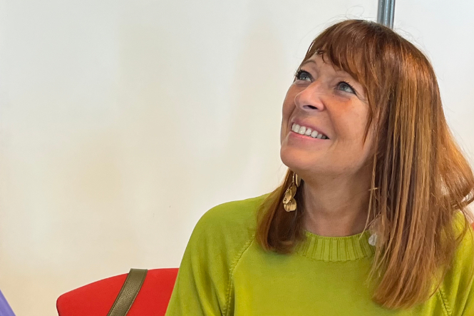 Le Dr Anne Raynaud lors d'une conférence