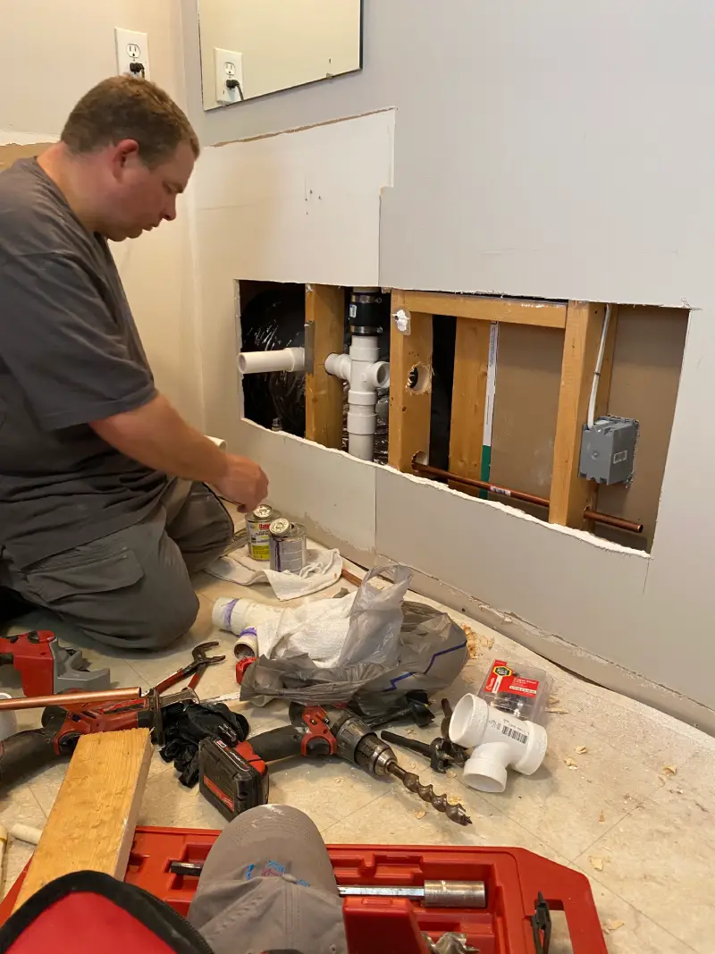Booster pump installed in a Mt. Pleasant, TN
