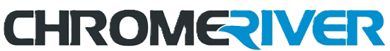 Chrome River logo text with 'CHROME' in black and 'RIVER' in blue.