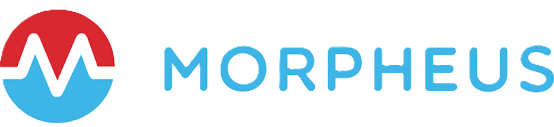 Morpheus logo with a stylised letter M split horizontally in red and blue, next to the word MORPHEUS in blue capital letters.