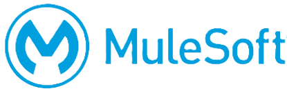 MuleSoft company logo with a stylized blue 'M' inside a blue circle next to the word 'MuleSoft' in blue text.