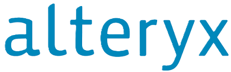 Alteryx wordmark logo in lowercase blue letters.