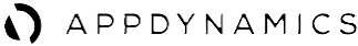 AppDynamics company logo with a stylized circular design element to the left of the word 'AppDynamics'.