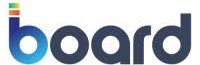 Logo with the word 'board' in lowercase letters, featuring a multicolored vertical line to the left of the 'b'.