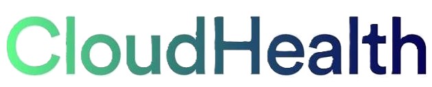 CloudHealth logo with 'Cloud' in green and 'Health' in dark blue.