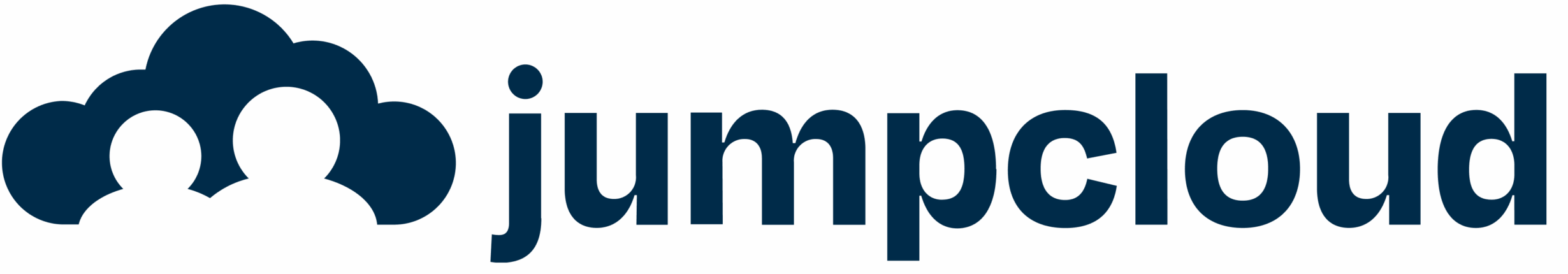 JumpCloud logo with dark blue text and icon depicting two user silhouettes inside a cloud shape.
