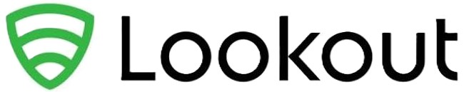 Lookout company logo featuring a green shield-shaped icon with three curved horizontal lines and the black text 'Lookout' to the right.