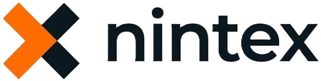 Nintex logo with an orange and black stylized 'X' followed by the word 'nintex' in black lowercase letters.
