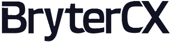 BryterCX company logo in bold, dark blue font.