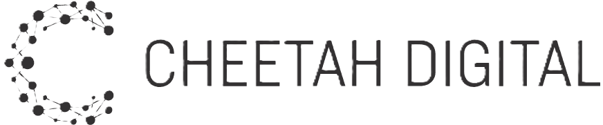 Cheetah Digital logo with a stylized letter C composed of interconnected dots and lines.