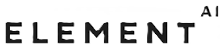 Black and white logo text reading 'ELEMENT AI' in uppercase letters on a white background.
