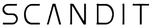 The word SCANDIT in stylized uppercase black letters on a white background.