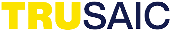 TRUSAIC company logo with 'TRU' in yellow and 'SAIC' in dark blue uppercase letters.