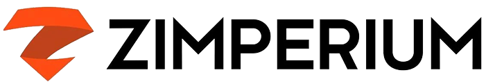 Zimperium company logo with stylized orange 'Z' emblem and black uppercase text.