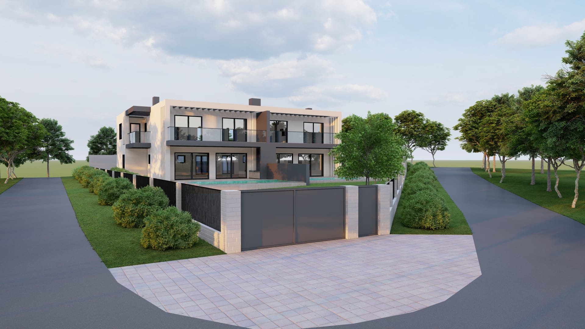 Lote 2V, acesso e garagem