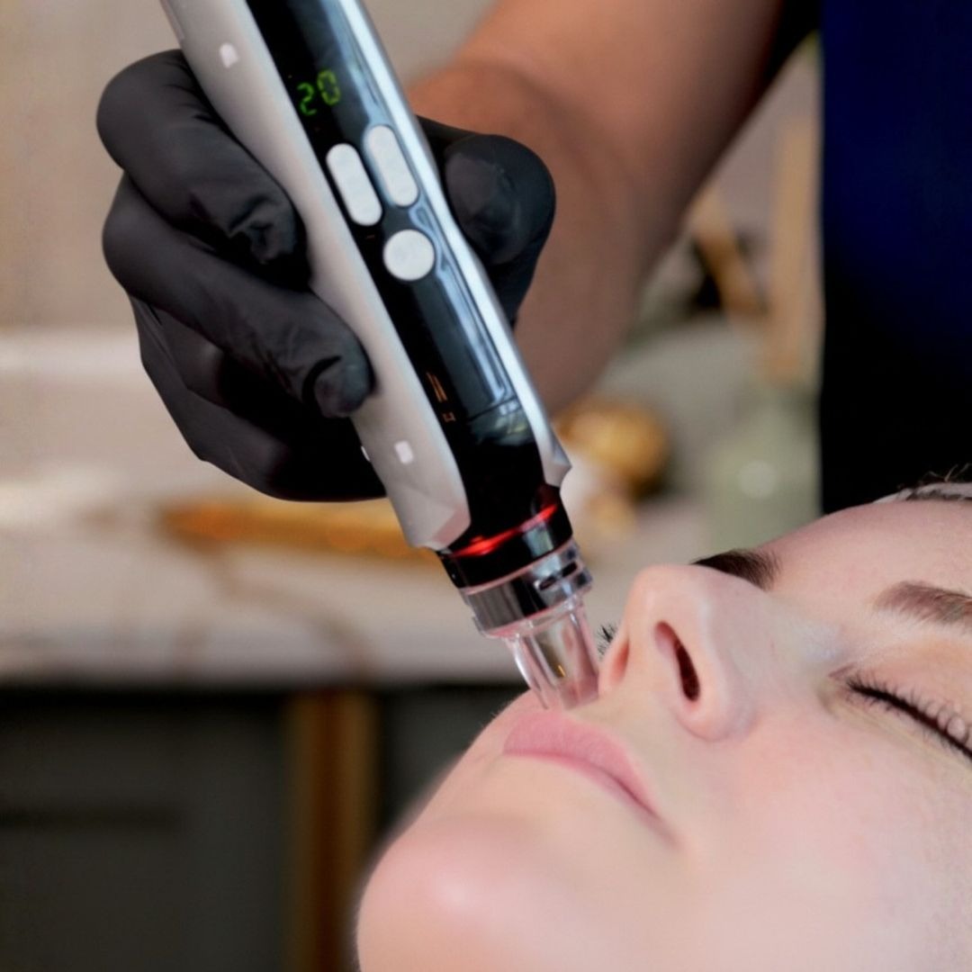 Professional facial treatment