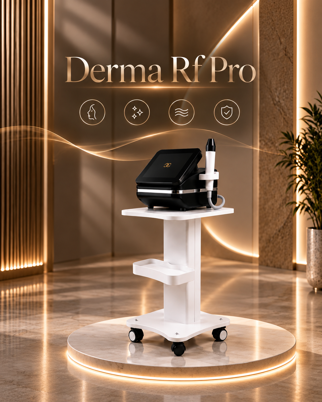 Derma R|F Pro device in a clinic setting