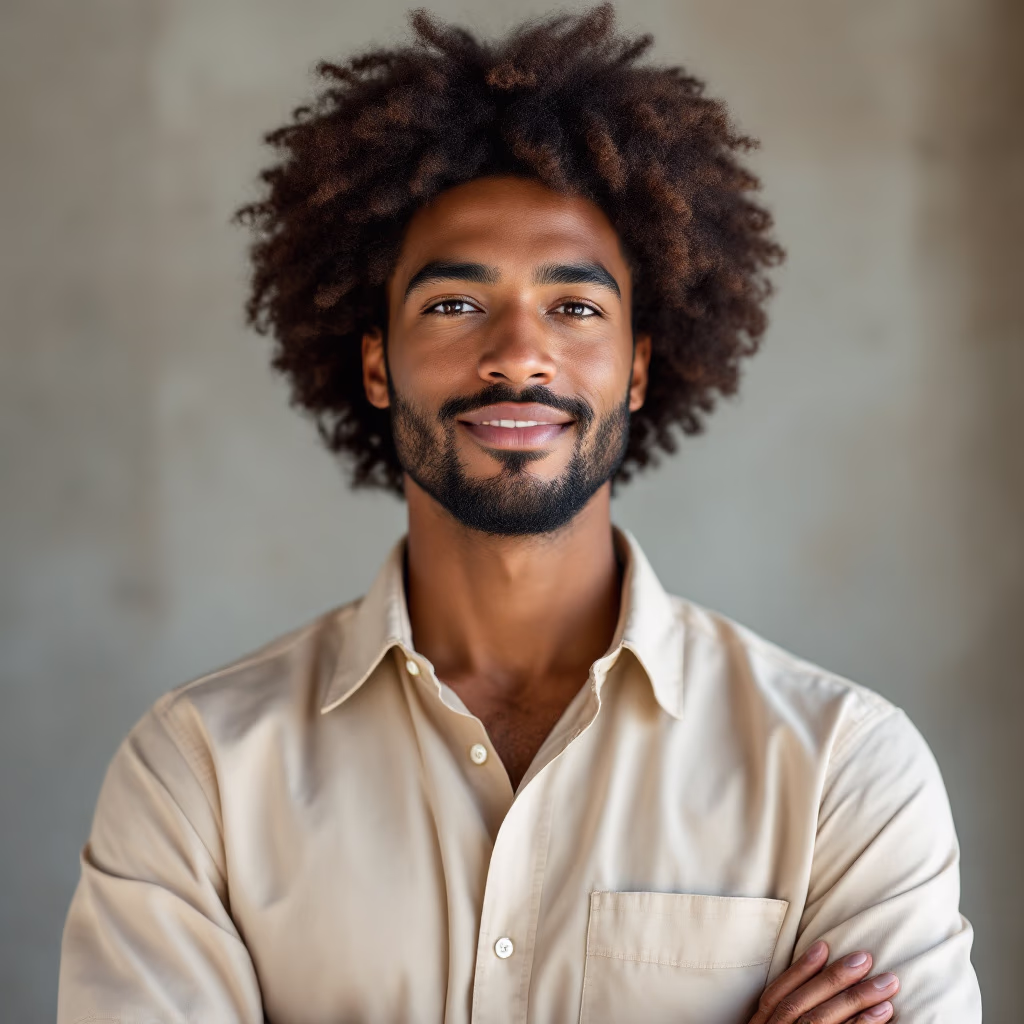 [headshot] image of customer (for a construction company)