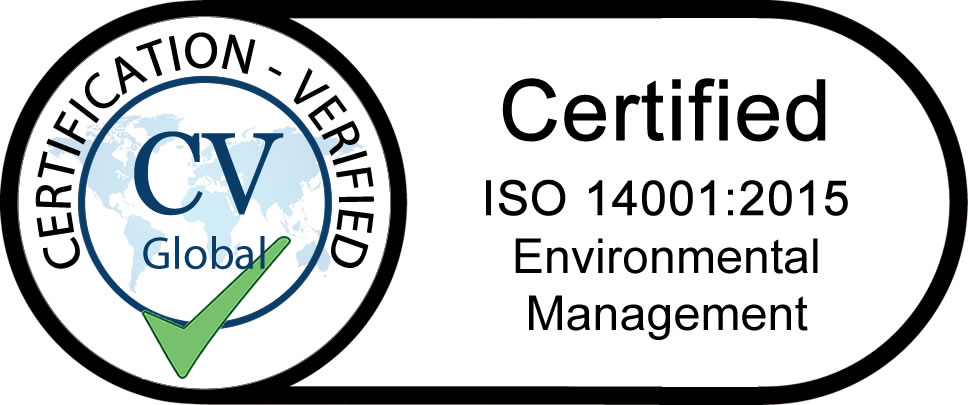 ISO 14001:2015 Environmental Management certified