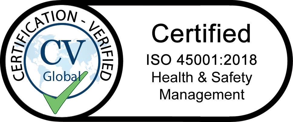 ISO 45001:2018 Health and Safety Management certified
