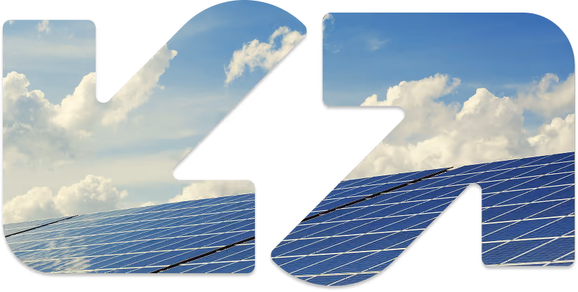 arrows with sky and panels