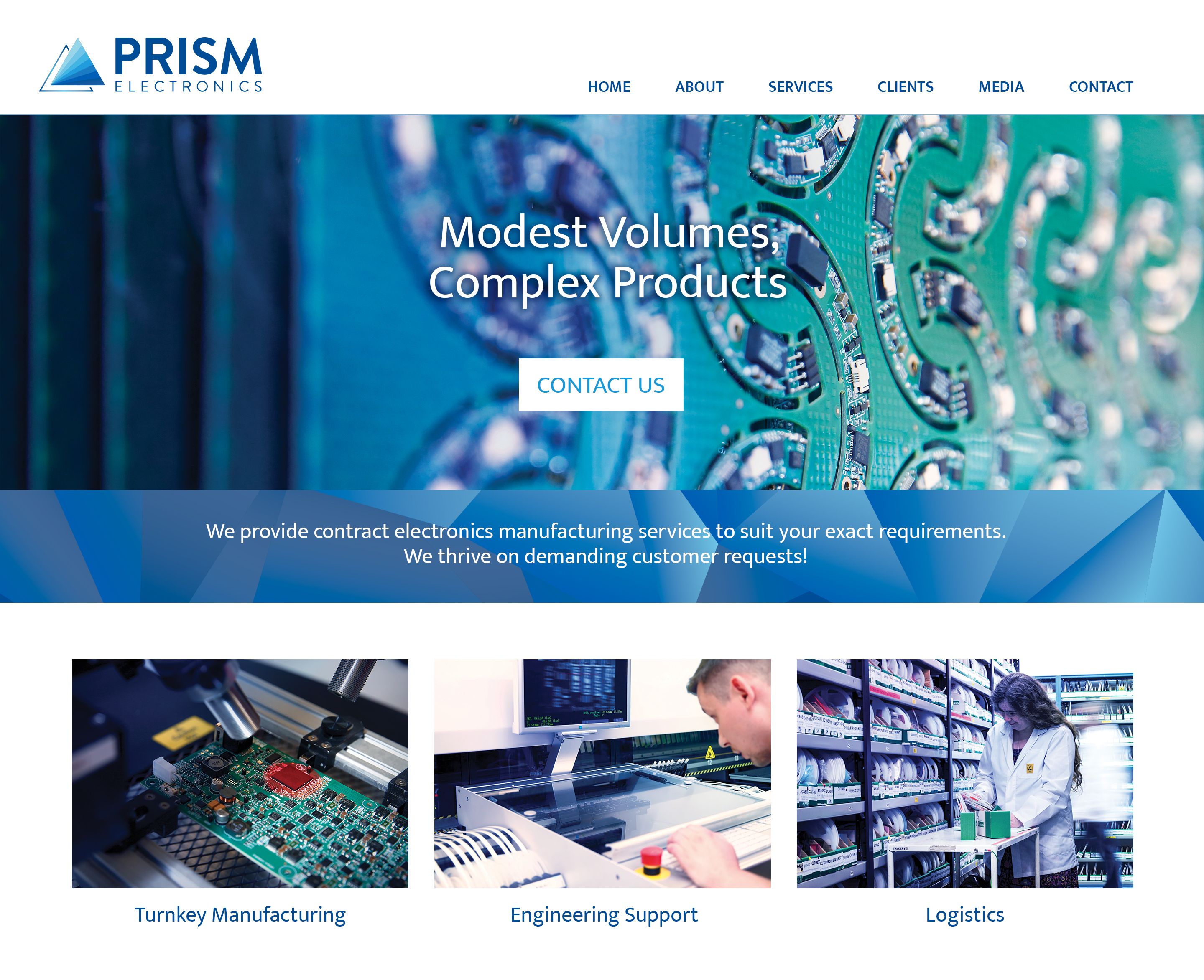 Refreshing Prism Electronics with a clearer visual identity and brand system that better reflects its technical expertise.