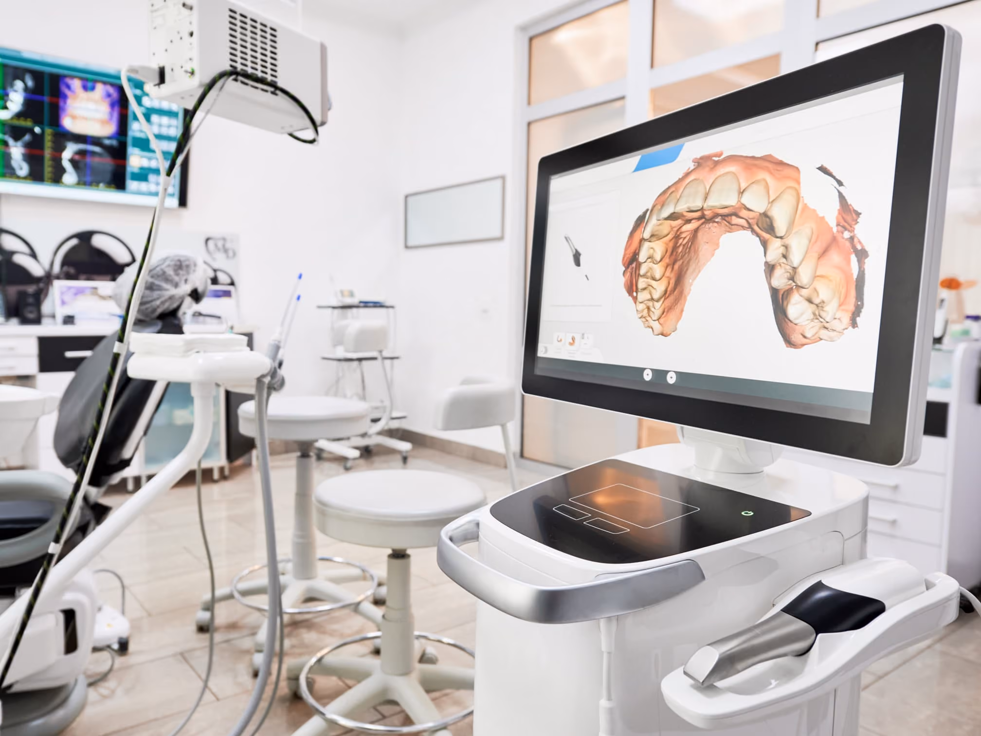 Digitally designed dentures produced at Dentiq Dentistry Houston