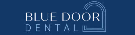 Blue Door Dental logo, a dental practice in Pasadena, CA