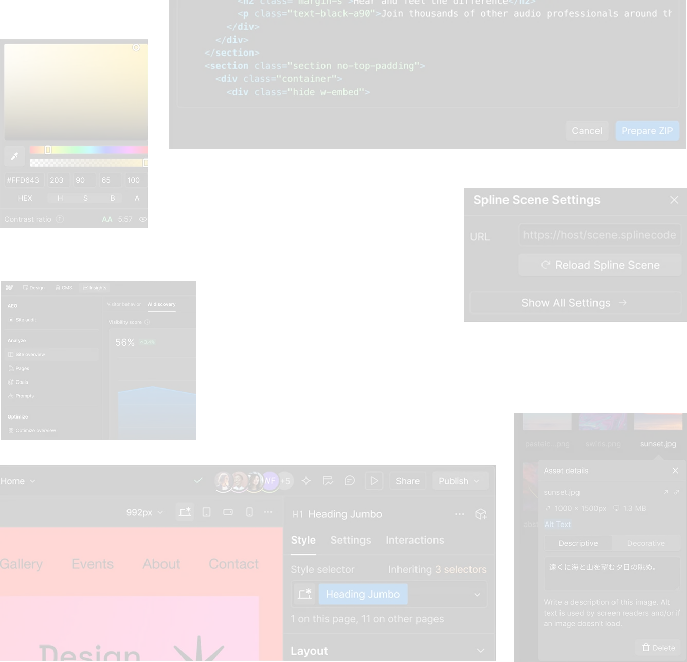 web development screens image