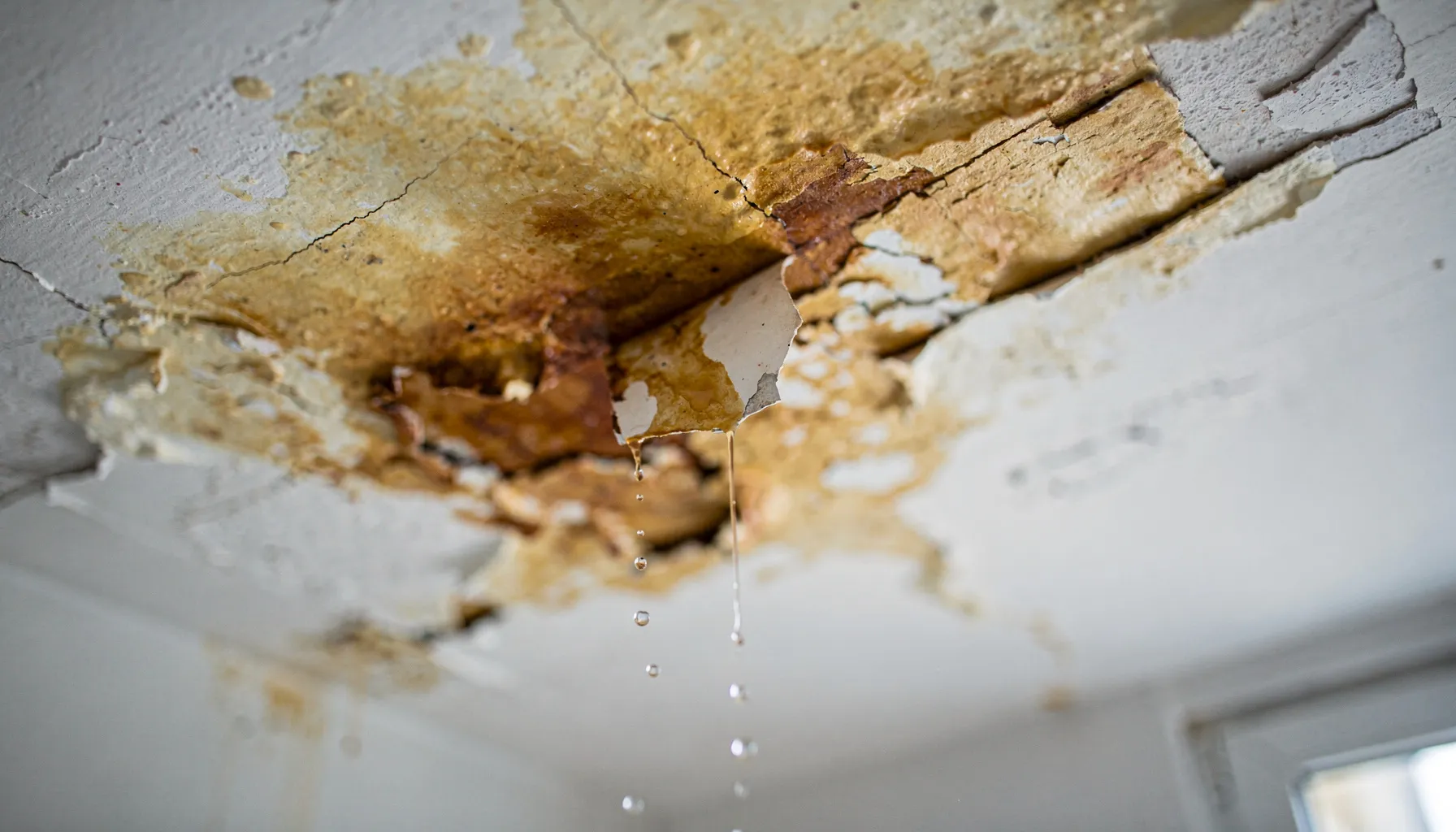 Wasserfleck an der Decke