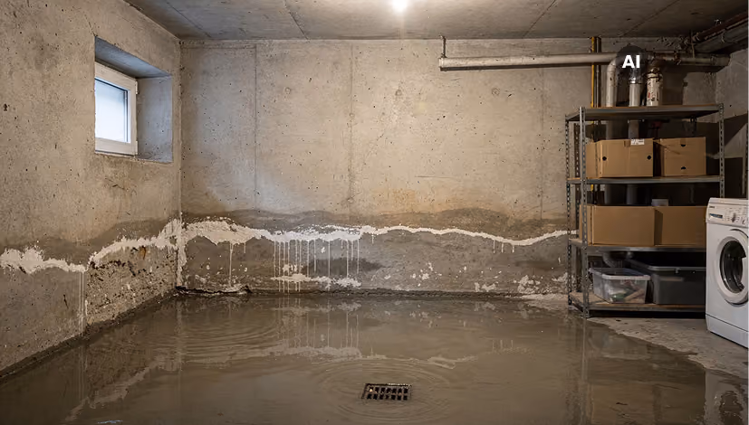 Wasserschaden: Keller unter Wasser