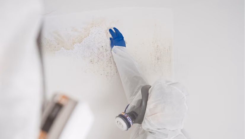 Schimmel an einer Wand in der Wohnung