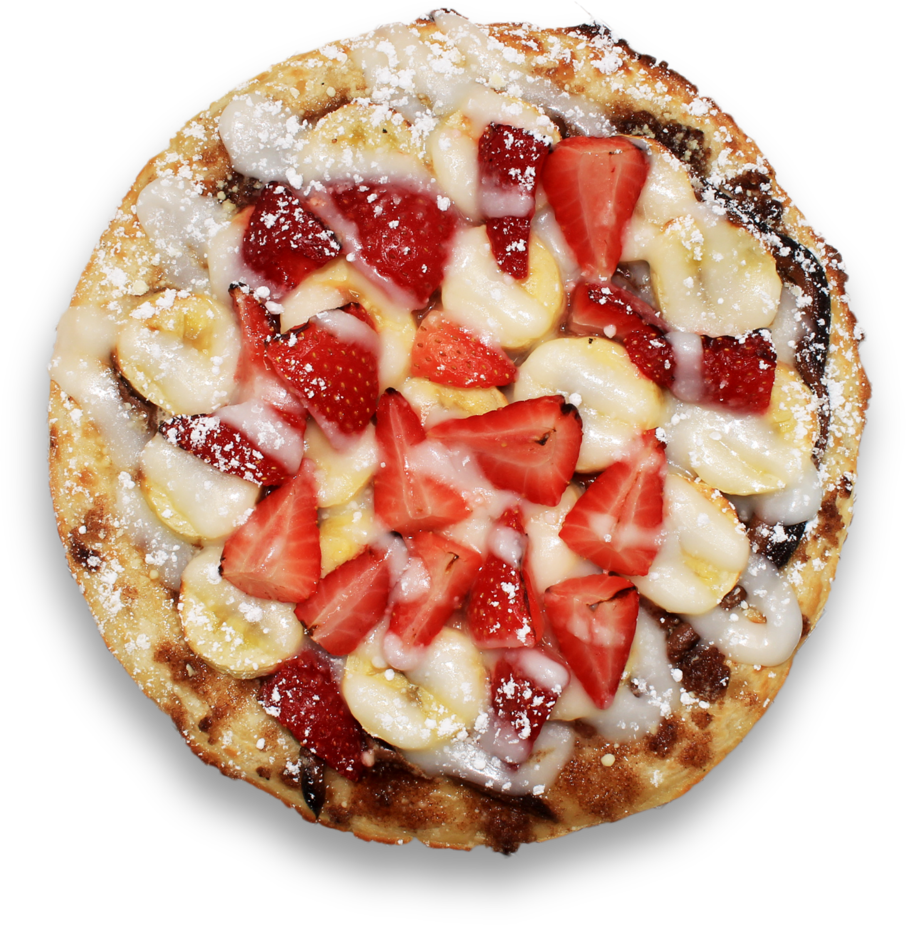 Dolce Banana Berry dessert pizza